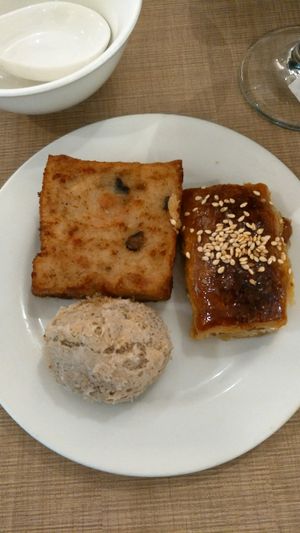 fried dim sum at  Ling Zhi Restaurant 灵芝 - Novena in Central Singapore