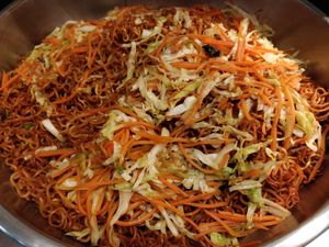 Fried noodles at  Ling Zhi Restaurant 灵芝 - Novena in Central Singapore