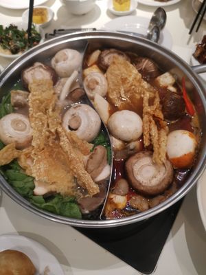 Does this look like MUSHROOM steamboat? at  Ling Zhi Restaurant 灵芝 - Novena in Central Singapore