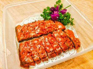 mock suckling pig at Miao Yi 妙益素食楼 in Central Singapore