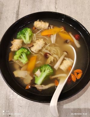 Herbal Noodle Soup at Nature Cafe 自然素食 - Bukit Merah in Central Singapore