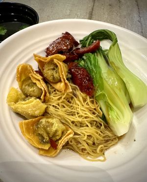 Vegan Wanton Noodles 🍜   at Nature Cafe 自然素食 - Bukit Merah in Central Singapore