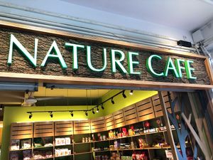 Signboard at Nature Cafe 自然素食 - Bukit Merah in Central Singapore