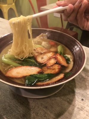 Wanton Noodle Soup at Nature Cafe 自然素食 - Bukit Merah in Central Singapore