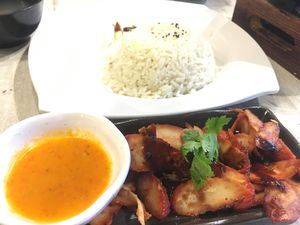 Veg Char Siew Rice  at Nature Cafe 自然素食 - Bukit Merah in Central Singapore