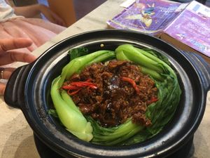 Veg G’ken claypot rice  at Nature Cafe 自然素食 - Bukit Merah in Central Singapore