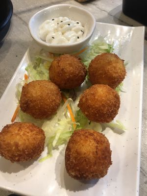 Cheese balls  at Nature Cafe 自然素食 - Bukit Merah in Central Singapore