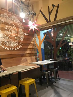 Tables near entrance  at Nature Cafe 自然素食 - Bukit Merah in Central Singapore