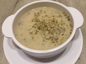 Mushroom soup with set  at Nature Cafe 自然素食 - Bukit Merah in Central Singapore