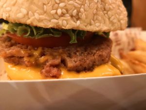 Beyond Burger at Nature Cafe 自然素食 - Bukit Merah in Central Singapore