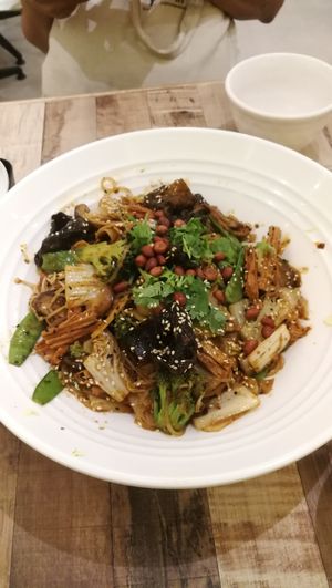 Spicy Mala Hot Pot at Nature Cafe 自然素食 - Bukit Merah in Central Singapore