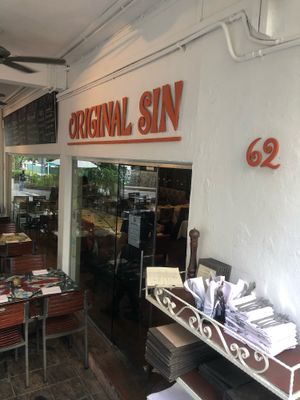 Shop front  at Original Sin in Central Singapore