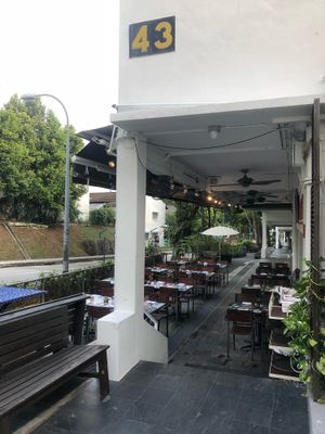 Outside seat at Original Sin in Central Singapore
