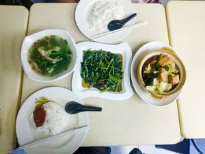 Some vegan dishes at Su Shi Piao Xiang. at Su Shi Piao Xiang 素食飘香 - Fortune Centre in Central Singapore