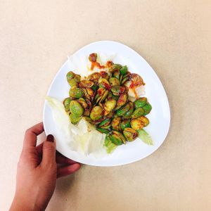 Sambal petai! Yummmmmy! at Su Shi Piao Xiang 素食飘香 - Fortune Centre in Central Singapore