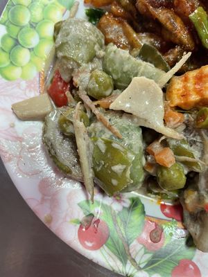 Green curry   at Youta Jay Vegetarian Food in Ayutthaya