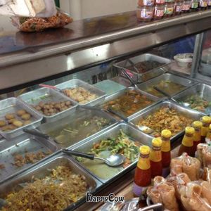 lunch set at Youta Jay Vegetarian Food in Ayutthaya