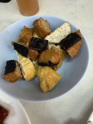 Some sort of tofu thing (delicious)  at Aroi Vegetarian food - Arawy in Bangkok