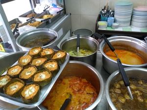 So many delicious authentic curries and dishes. at Aroi Vegetarian food - Arawy in Bangkok