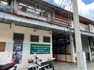 Entrance to the food stalls  at Chamlong's / The Vegetarian Society Chatuchak in Bangkok