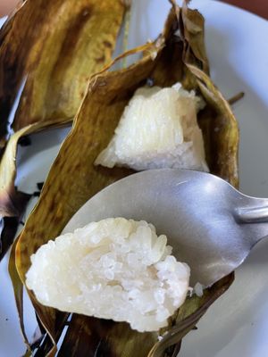 Close-up rice   at Chamlong's / The Vegetarian Society Chatuchak in Bangkok