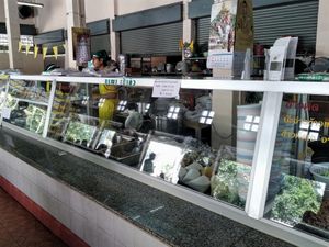 Some of the vendors at Chamlong's / The Vegetarian Society Chatuchak in Bangkok