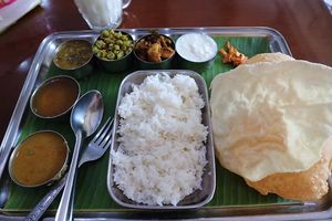 South Indian Thali 150 Baht at Chennai Kitchen in Bangkok