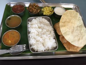 South Indian Thali, 150 baht at Chennai Kitchen in Bangkok