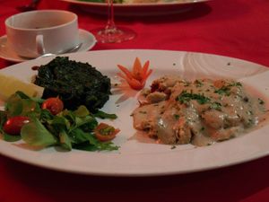 Soy Chicken in pepper sauce at Govinda Italian Restaurant & Pizzeria in Bangkok