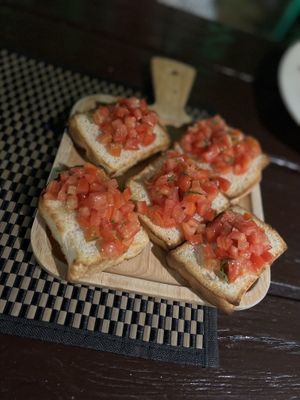 Bruschetta Al Pomodoro  at Govinda Italian Restaurant & Pizzeria in Bangkok
