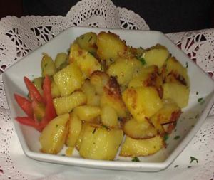 potatoes at Govinda Italian Restaurant & Pizzeria in Bangkok