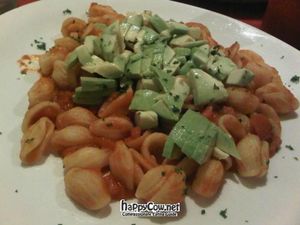 pasta with avocado at Govinda Italian Restaurant & Pizzeria in Bangkok