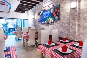 Indoor ground floor at Govinda Italian Restaurant & Pizzeria in Bangkok