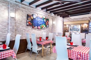 Indoor ground floor at Govinda Italian Restaurant & Pizzeria in Bangkok