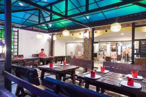 out door at Govinda Italian Restaurant & Pizzeria in Bangkok