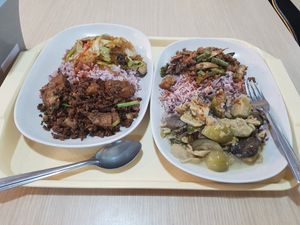 Both for just 110 Baht. Spice and delicious. at Rabiengboon - MBK in Bangkok