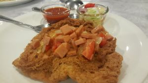 Fried Egg at The Vegetarian Cottage in Bangkok