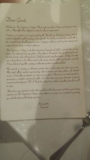 Story at The Vegetarian Cottage in Bangkok