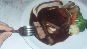 Analogue Fillet Mignon, soy meat at The Vegetarian Cottage in Bangkok