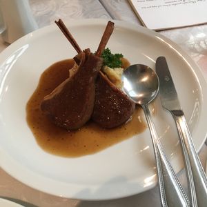 The lamp at The Vegetarian Cottage in Bangkok