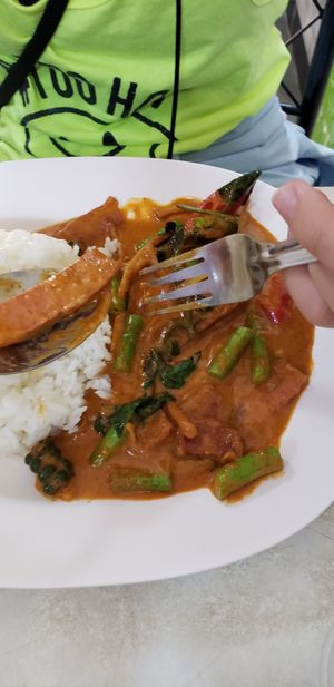 Pork at Ruyi Vegetarian in Bangkok