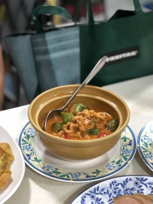 Eggplant curry at Ruyi Vegetarian in Bangkok