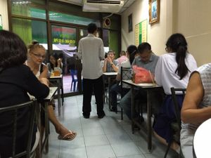 Inside at Ruyi Vegetarian in Bangkok