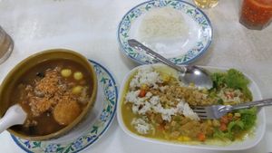 Food! Sorry, I forgot what it was, but it was good. at Ruyi Vegetarian in Bangkok