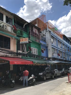 Outside  at Ruyi Vegetarian in Bangkok