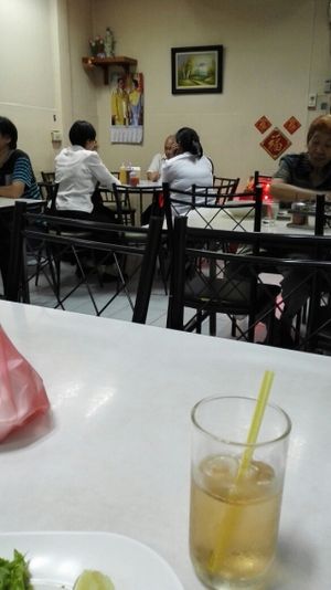 inside at Ruyi Vegetarian in Bangkok