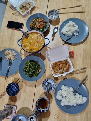 Delicious Thai food! at Ruyi Vegetarian in Bangkok