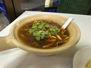 "Shark fin" soup at Ruyi Vegetarian in Bangkok