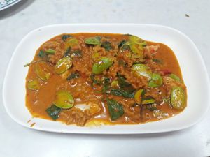 Twisted beans......lot of flavour on this plate at Ruyi Vegetarian in Bangkok