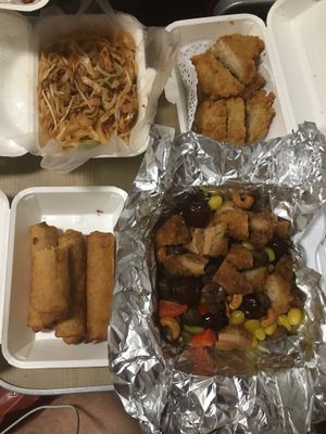 Takeaway on our second visit at Ruyi Vegetarian in Bangkok